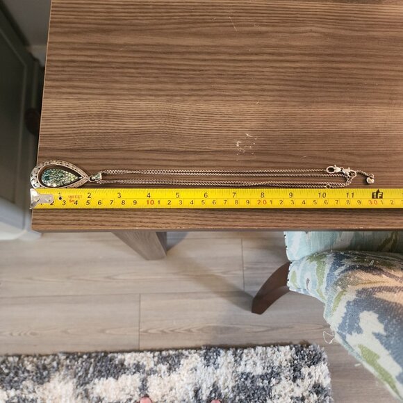 Brighton Crystal Voyage Blue Crystal Hues Teardrop Convertible Pendant Necklace - Picture 6 of 7